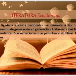 Obras literarias ecuatorianas